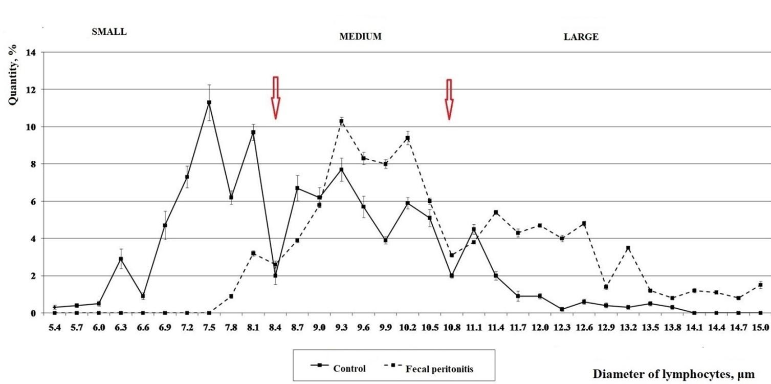 Functional informativeness of lymphocytes’ cytomorphometric analysis of laboratory rats’ blood