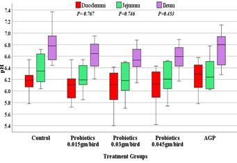 Evaluation of optimum dietary inclusion level of probiotics for potential benefits on intestinal histomorphometry, microbiota, and pH in Japanese Quails